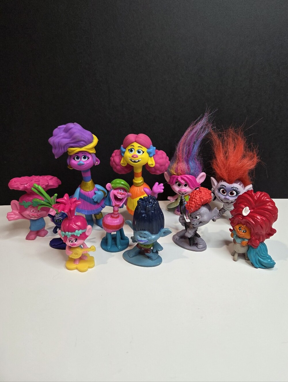 DreamWorks Trolls Mini Figure Toy Lot - Set of 11 - World Tour And More